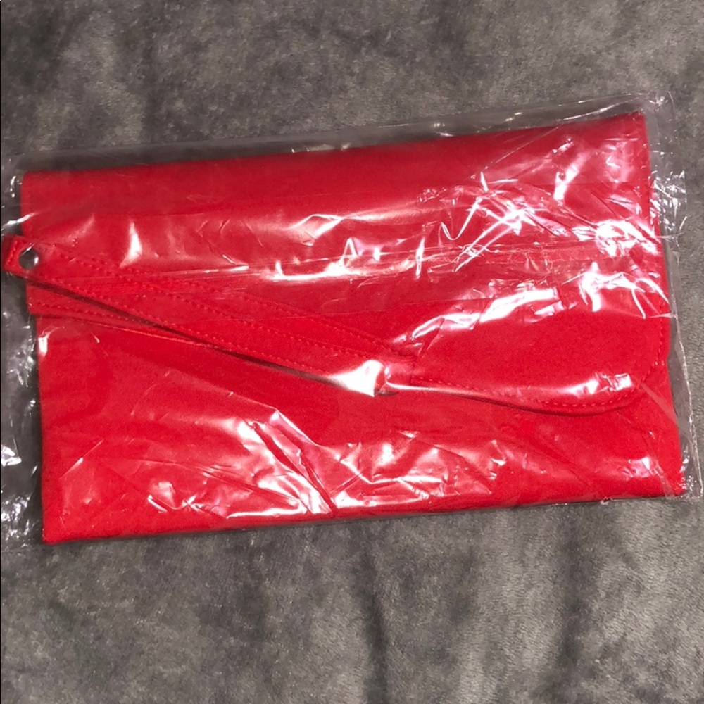 Red hand wallet